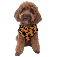 Orange Leopard Jaguar Dots Dog Sweater by ConteMonfrey