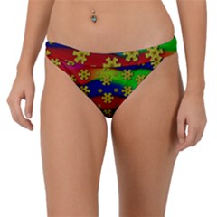 Blooming Stars On The Rainbow So Rare Band Bikini Bottom by pepitasart