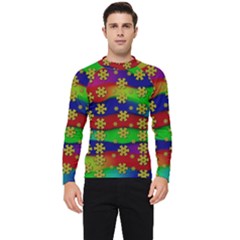 Blooming Stars On The Rainbow So Rare Men s Long Sleeve Rash Guard by pepitasart