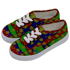 Blooming Stars On The Rainbow So Rare Kids  Classic Low Top Sneakers by pepitasart