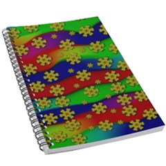 Blooming Stars On The Rainbow So Rare 5 5  X 8 5  Notebook by pepitasart