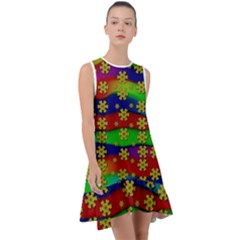 Blooming Stars On The Rainbow So Rare Frill Swing Dress by pepitasart