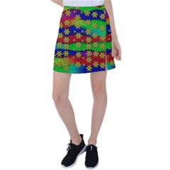 Blooming Stars On The Rainbow So Rare Tennis Skirt by pepitasart