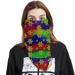 Blooming Stars On The Rainbow So Rare Face Covering Bandana (triangle) by pepitasart