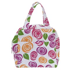 Colorful Seamless Floral, Flowers Pattern Wallpaper Background Boxy Hand Bag by Amaryn4rt