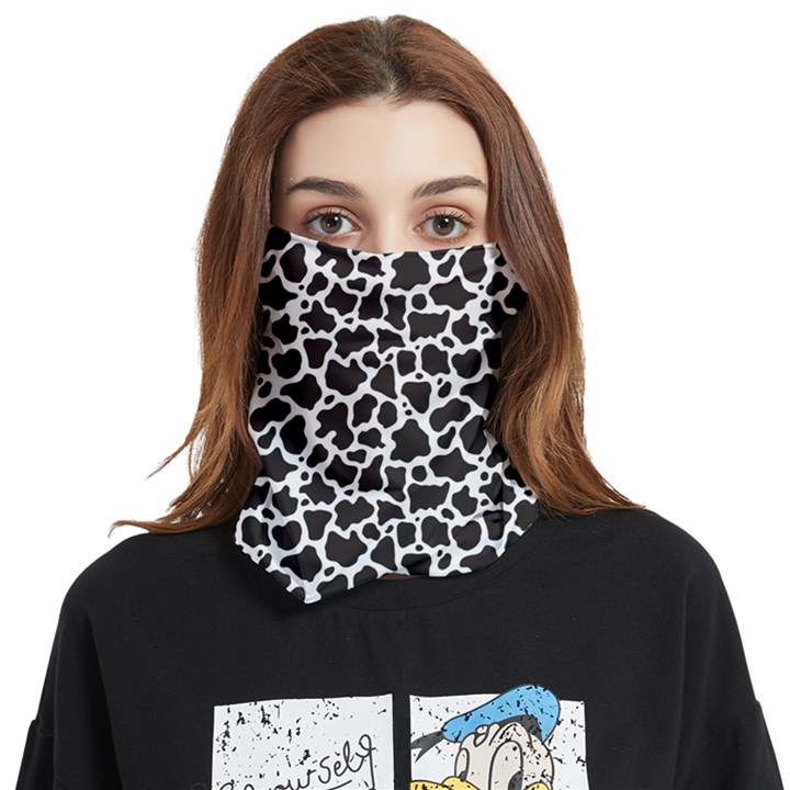 Cow Pattern Background Face Covering Bandana (Two Sides)