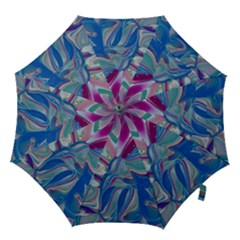 The Painted Shell Hook Handle Umbrellas (medium) by kaleidomarblingart