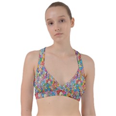 Floral Flowers Sweetheart Sports Bra