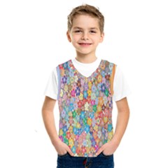 Floral Flowers Kids  Basketball Tank Top by artworkshop