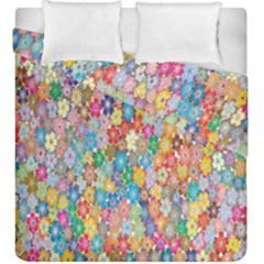 Floral Flowers Duvet Cover Double Side (king Size) by artworkshop