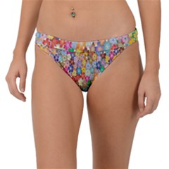 Floral Flowers Band Bikini Bottom by artworkshop