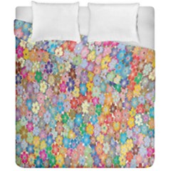 Floral Flowers Duvet Cover Double Side (california King Size)