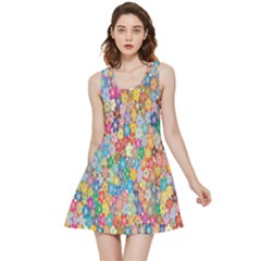 Floral Flowers Inside Out Reversible Sleeveless Dress