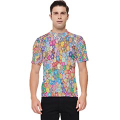 Floral Flowers Men s Short Sleeve Rash Guard