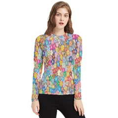 Floral Flowers Women s Long Sleeve Rash Guard