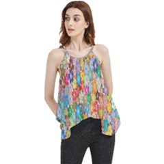 Floral Flowers Flowy Camisole Tank Top