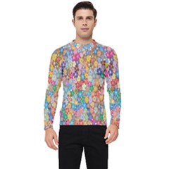 Floral Flowers Men s Long Sleeve Rash Guard by artworkshop