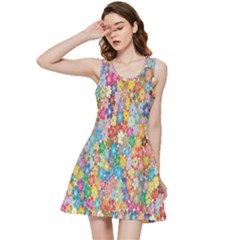 Floral Flowers Inside Out Racerback Dress