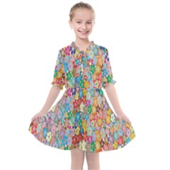 Floral Flowers Kids  All Frills Chiffon Dress