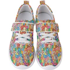 Floral Flowers Men s Velcro Strap Shoes by artworkshop