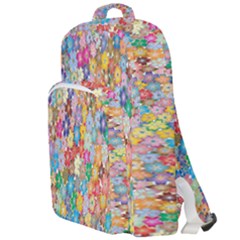 Floral Flowers Double Compartment Backpack by artworkshop