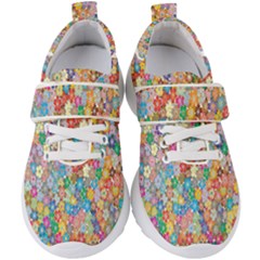 Floral Flowers Kids  Velcro Strap Shoes by artworkshop