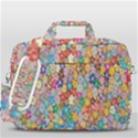 Floral Flowers MacBook Pro Shoulder Laptop Bag (Large) View3