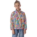 Floral Flowers Kids  Half Zip Hoodie View1