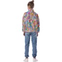 Floral Flowers Kids  Half Zip Hoodie View2