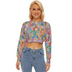 Floral Flowers Lightweight Long Sleeve Sweatshirt