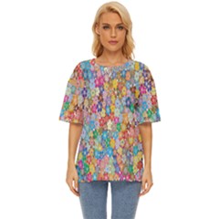 Floral Flowers Oversized Basic Tee