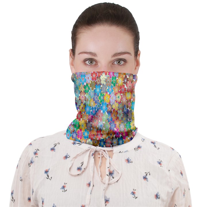 Floral Flowers Face Covering Bandana (Adult)