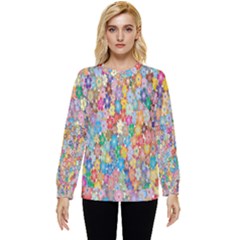 Floral Flowers Hidden Pocket Sweatshirt by artworkshop