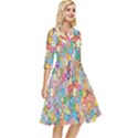 Floral Flowers Classy Knee Length Dress View2