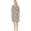 Floral Flowers Classy Knee Length Dress View4