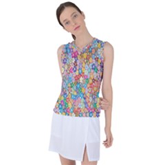 Floral Flowers Women s Sleeveless Sports Top by artworkshop