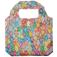 Floral Flowers Foldable Grocery Recycle Bag