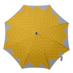 Hexagons Yellow Honeycomb Hive Bee Hive Pattern Hook Handle Umbrellas (small) by artworkshop