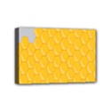 Hexagons Yellow Honeycomb Hive Bee Hive Pattern Mini Canvas 6  x 4  (Stretched) View1