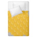 Hexagons Yellow Honeycomb Hive Bee Hive Pattern Duvet Cover Double Side (Single Size) View1