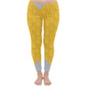 Hexagons Yellow Honeycomb Hive Bee Hive Pattern Classic Winter Leggings View1