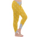 Hexagons Yellow Honeycomb Hive Bee Hive Pattern Classic Winter Leggings View3