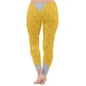 Hexagons Yellow Honeycomb Hive Bee Hive Pattern Classic Winter Leggings View4