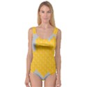 Hexagons Yellow Honeycomb Hive Bee Hive Pattern Princess Tank Leotard  View1