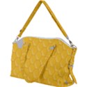 Hexagons Yellow Honeycomb Hive Bee Hive Pattern Canvas Crossbody Bag View2