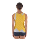 Hexagons Yellow Honeycomb Hive Bee Hive Pattern Sport Tank Top  View2