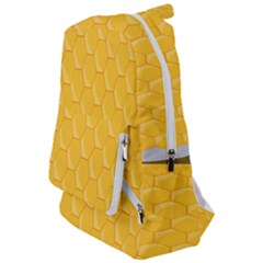 Hexagons Yellow Honeycomb Hive Bee Hive Pattern Travelers  Backpack by artworkshop