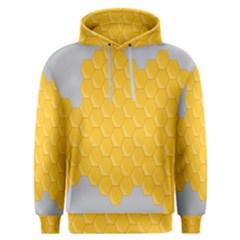 Hexagons Yellow Honeycomb Hive Bee Hive Pattern Men s Overhead Hoodie by artworkshop