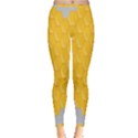 Hexagons Yellow Honeycomb Hive Bee Hive Pattern Inside Out Leggings View3