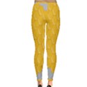 Hexagons Yellow Honeycomb Hive Bee Hive Pattern Inside Out Leggings View4